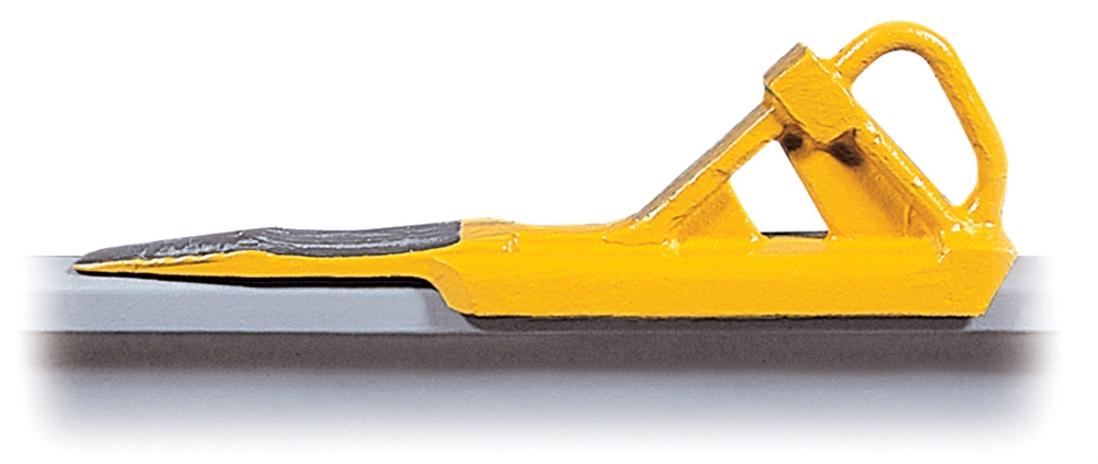 Rail Skid Model S-86
For stopping cars and as a wheel chock. Features a pocket center to capture wheel. Weight 30 lbs.